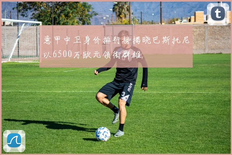 意甲中卫身价排行榜揭晓巴斯托尼以6500万欧元领衔群雄